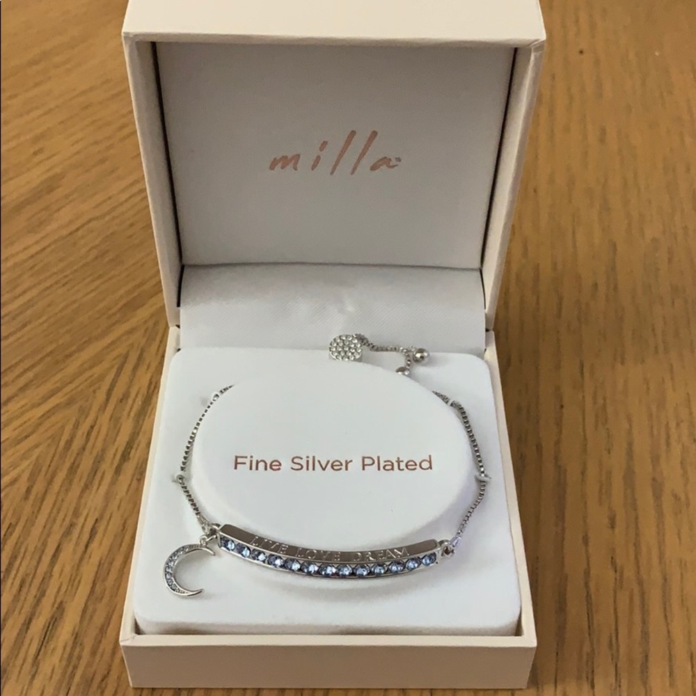 Milla Silver Plated Blue Bracelet